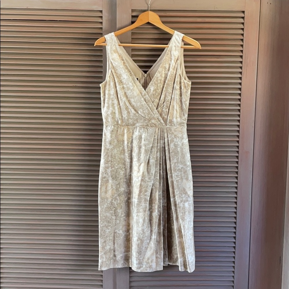 Talbots light beige and pink dress